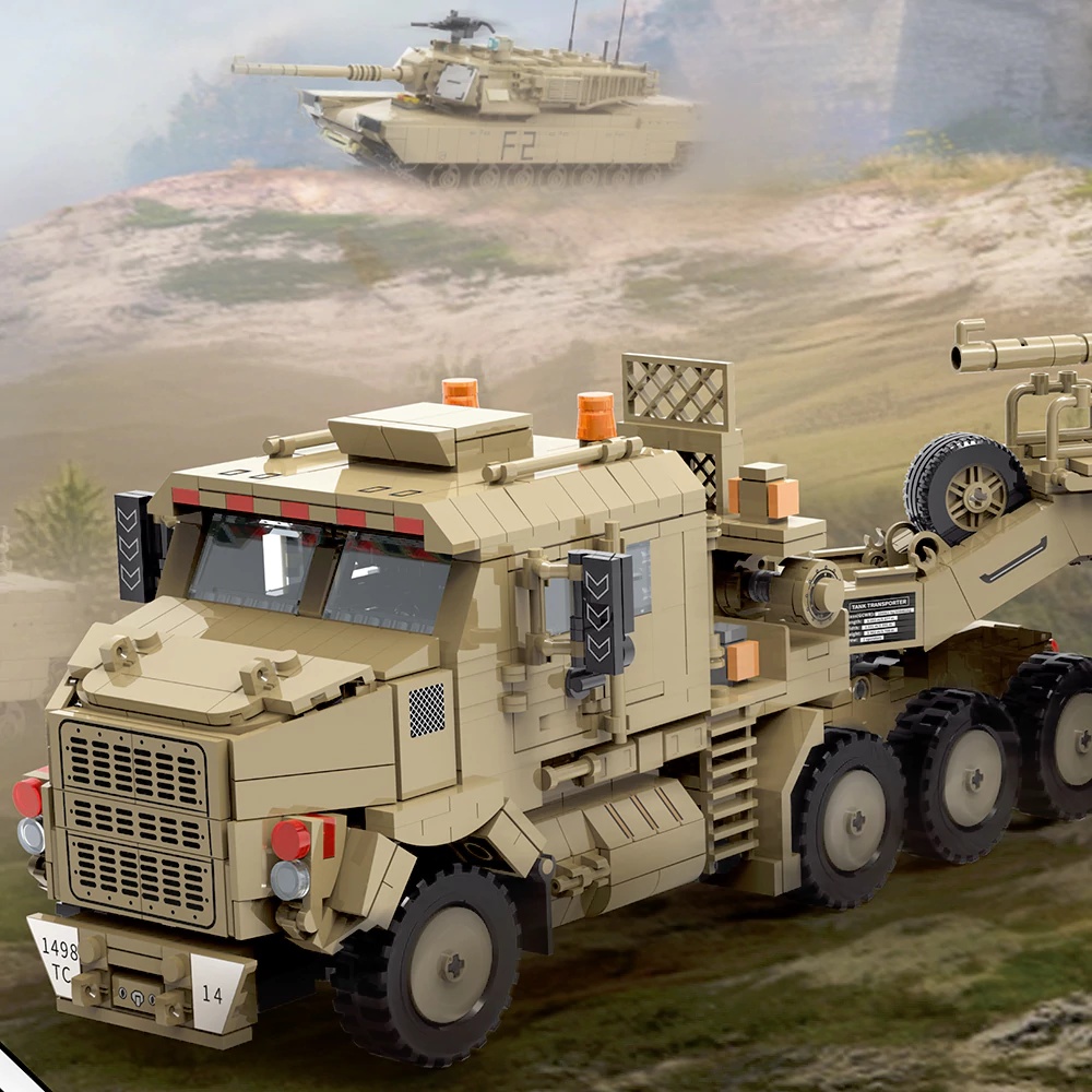 Lego Compatible Military Tank - Military WW2 M1070 Armored Vehicle Building