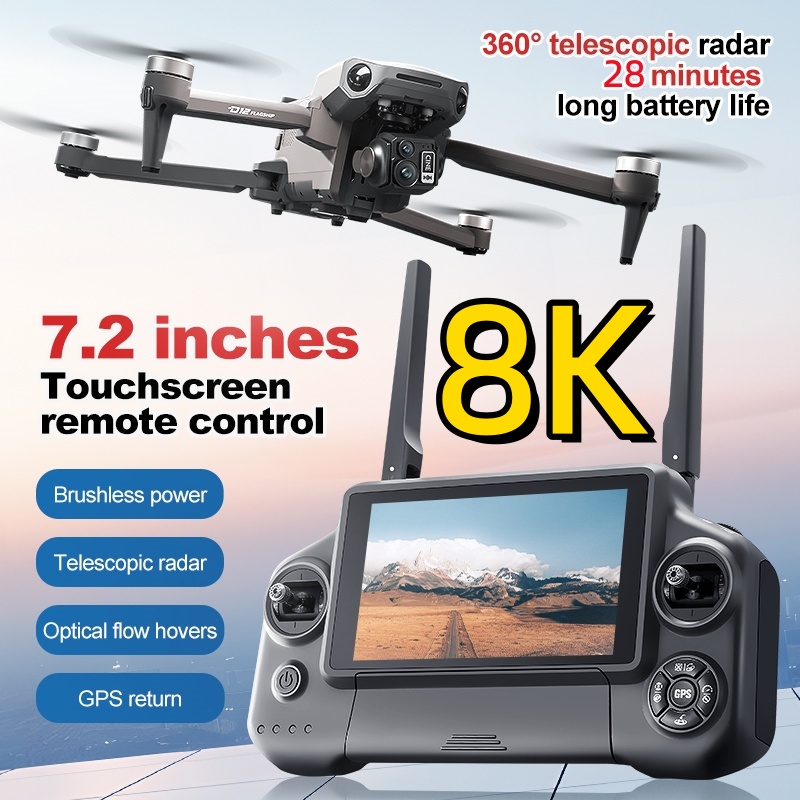 8K 3 Axis Gimbal Brushless 7.2 - Fpv Brushless Rc Drone 4K review and price