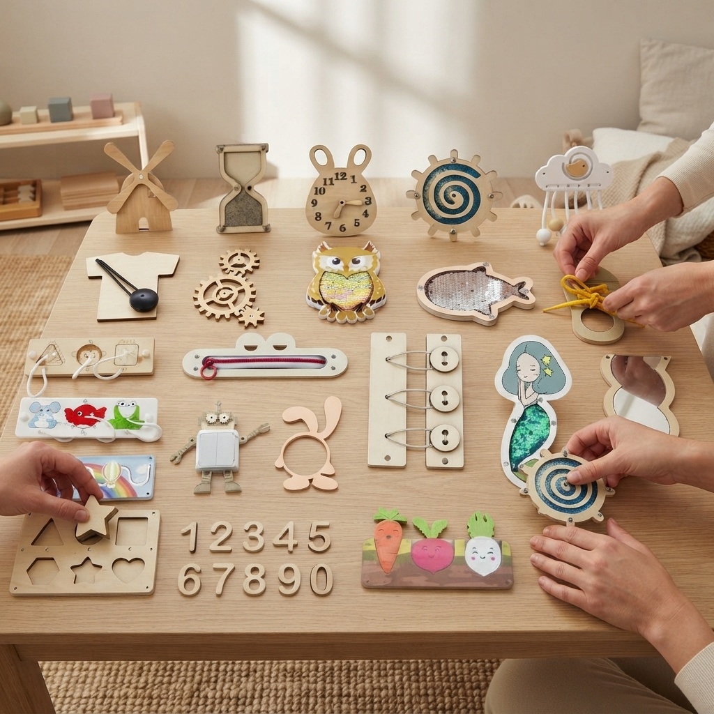Hot Busy Board Montessori Wood - Montessori Wooden Busy Board Toddler review and price