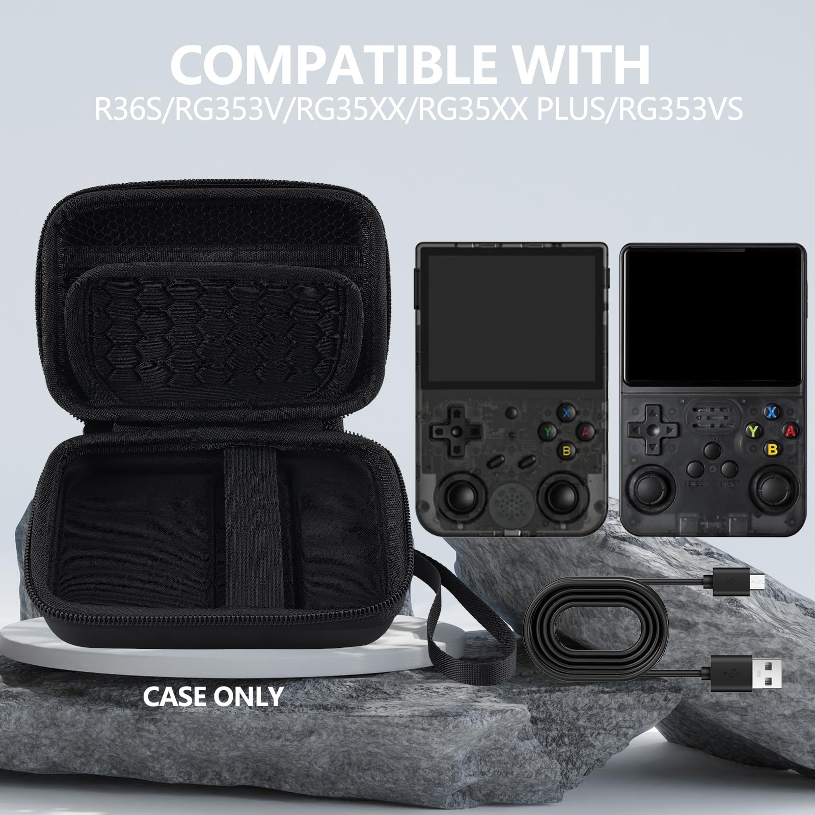 Portable Storage Case Bag for  - Retro Handheld Game Console R36S review and price