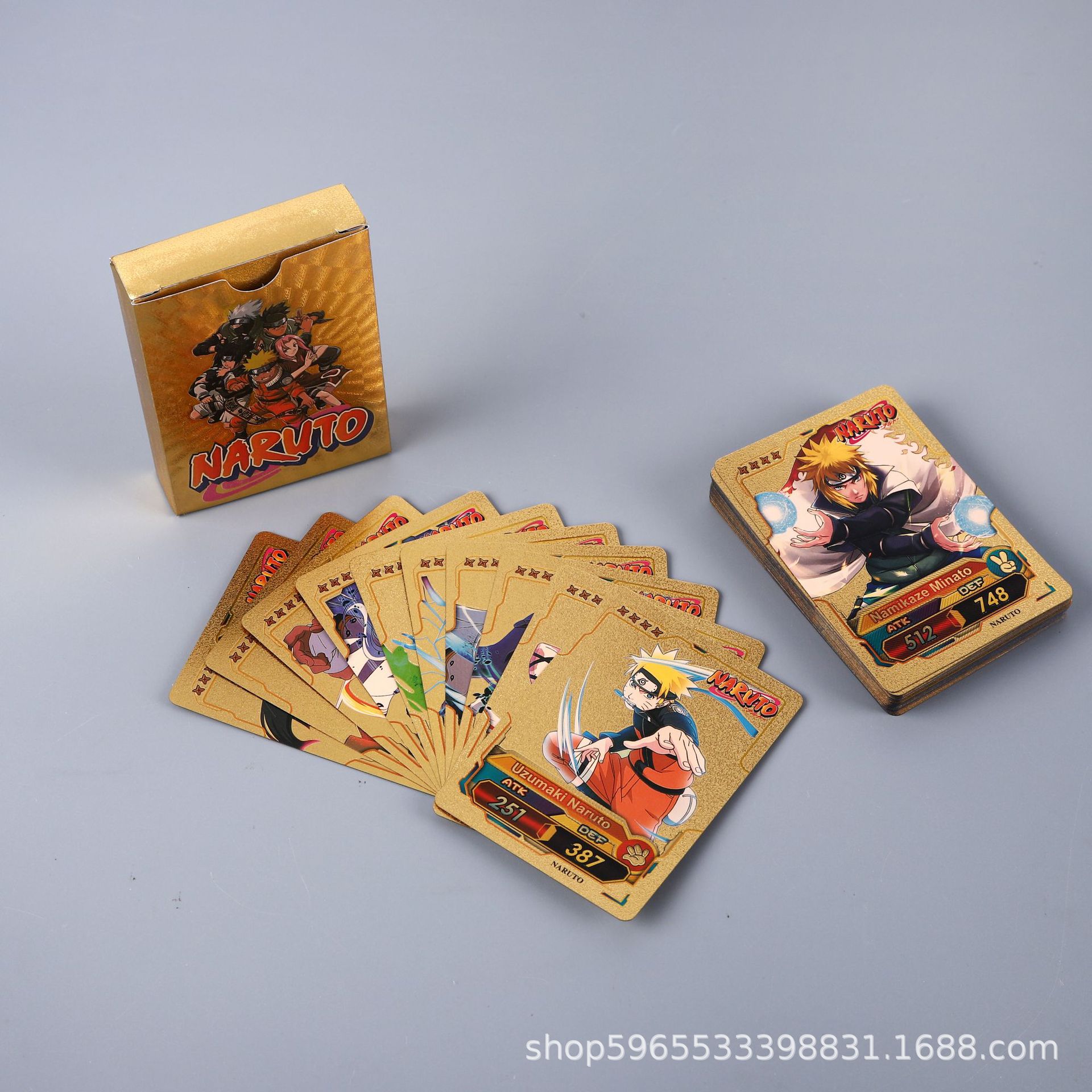 55pcs Naruto Card Gold English - Board Games review and price