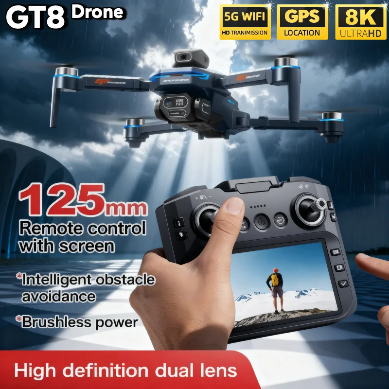 HOT For LSRC GT8 Drone 4K Prof - Fpv Brushless Rc Drone 4K review and price