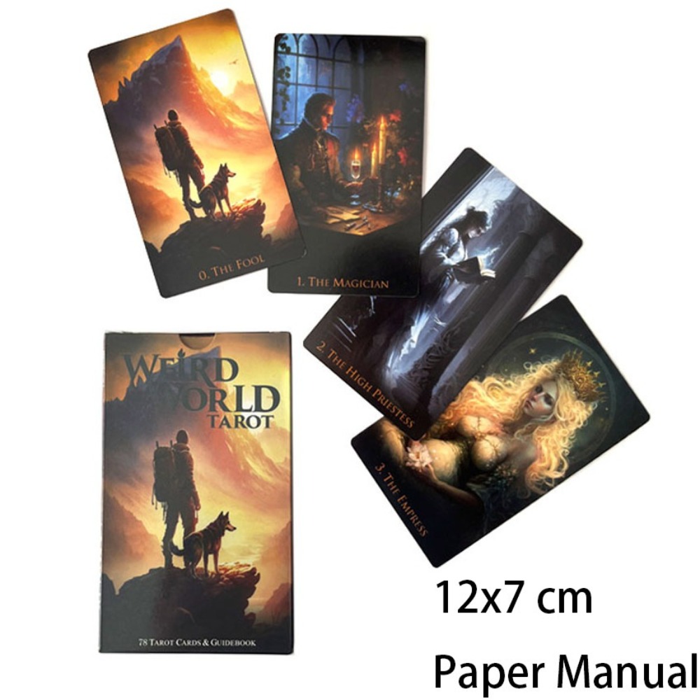 12*7cm Weird World Tarot 78 Ca - Tarot Cards Deck With Guidebook review and price