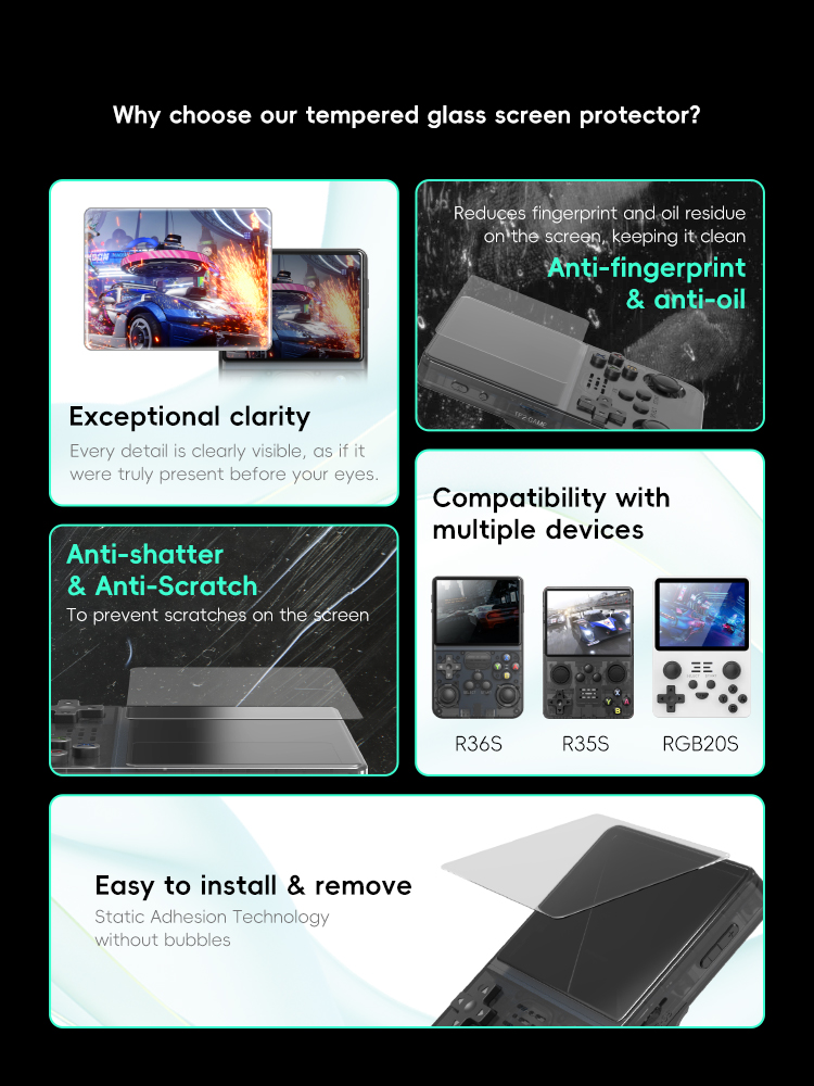 DATA FROG R36S Screen Protecto - Retro Handheld Game Console R36S review and price