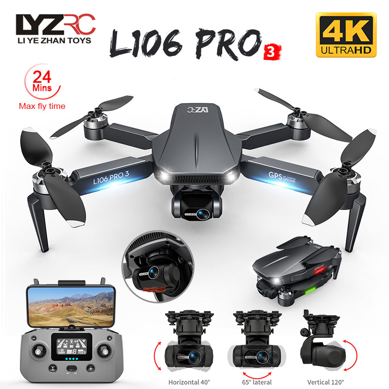 L106 Pro 3 Drone 5G WIFI FPV F - Fpv Brushless Rc Drone 4K review and price