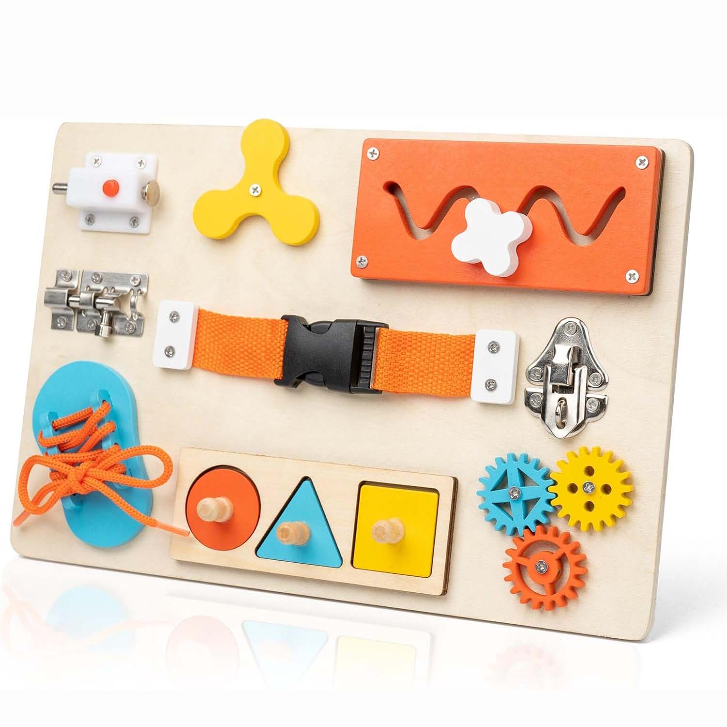 Montessori Busy Board for Todd - Montessori Wooden Busy Board Toddler review and price