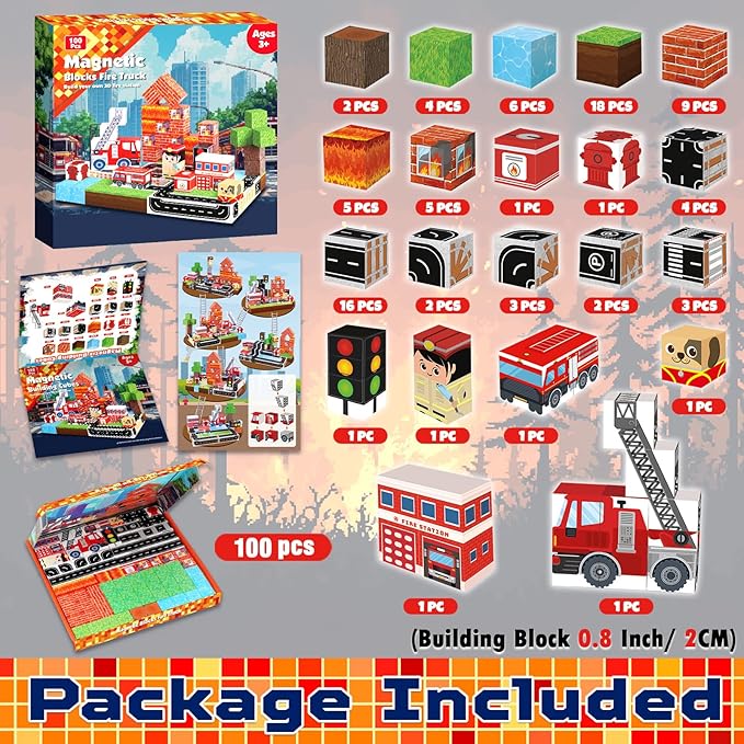 Magnetic Blocks 100 PCS Build  - Magnetic Building Tiles Set 100Pcs review and price