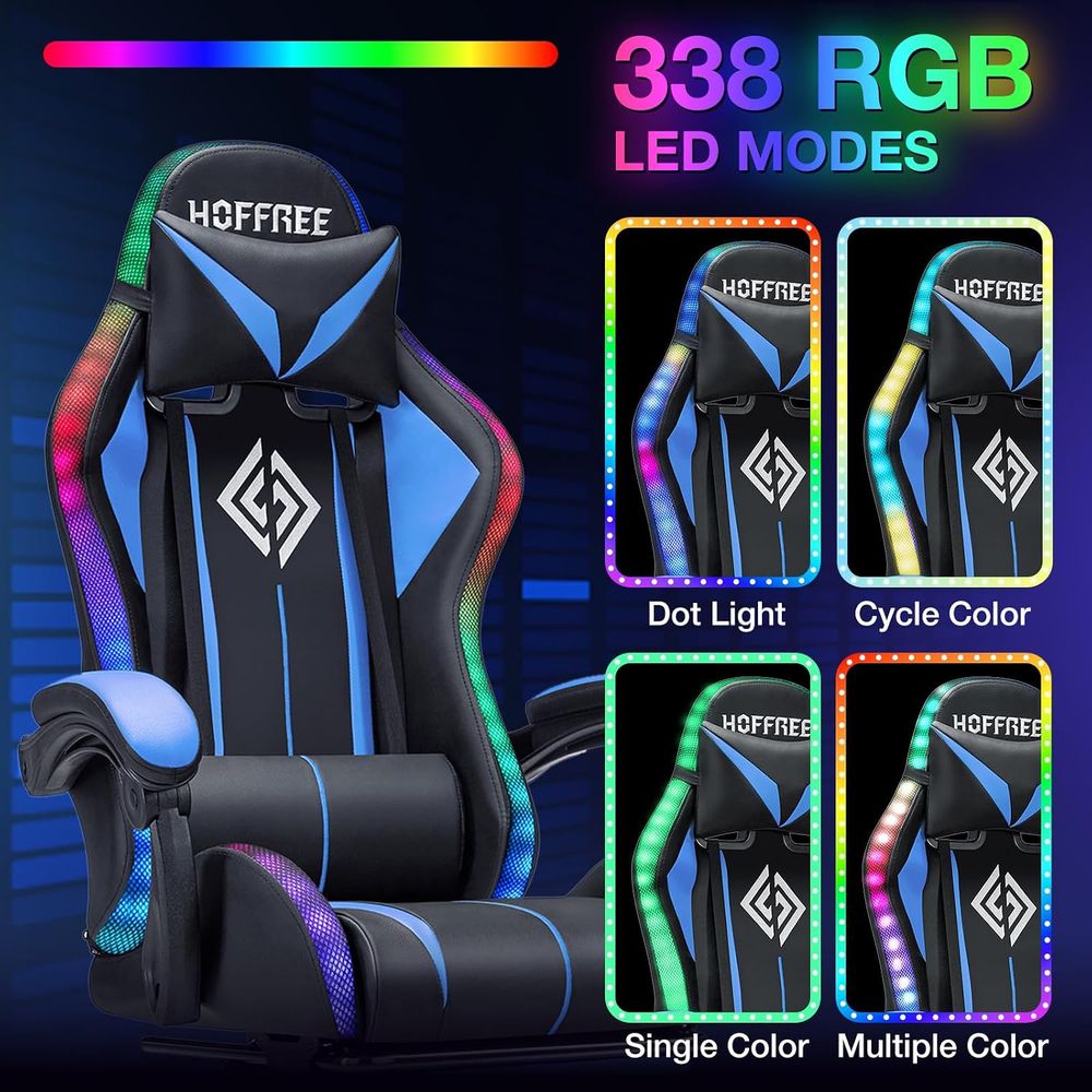 LED Gaming Chair with Massage  - Video Games review and price
