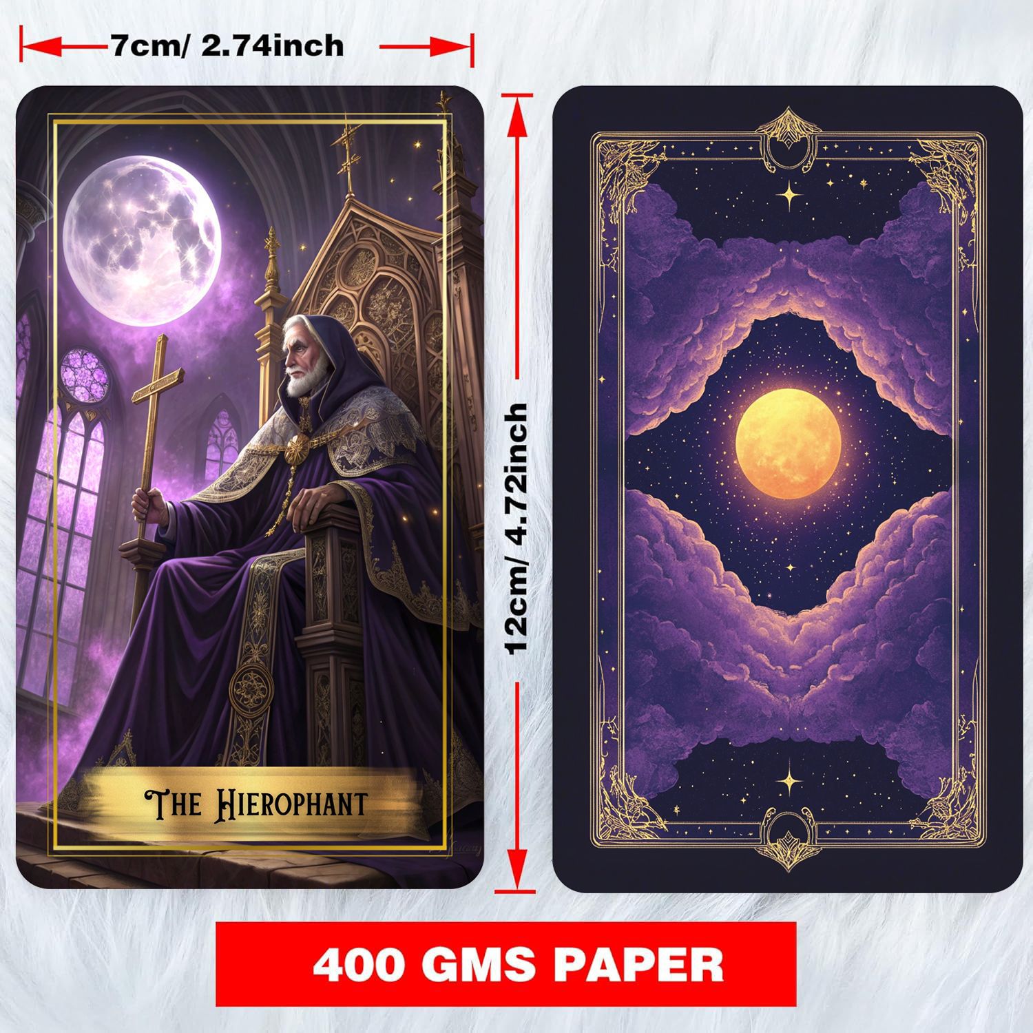 Purple Moon Tarot Cards Deck w - Tarot Cards Deck With Guidebook review and price
