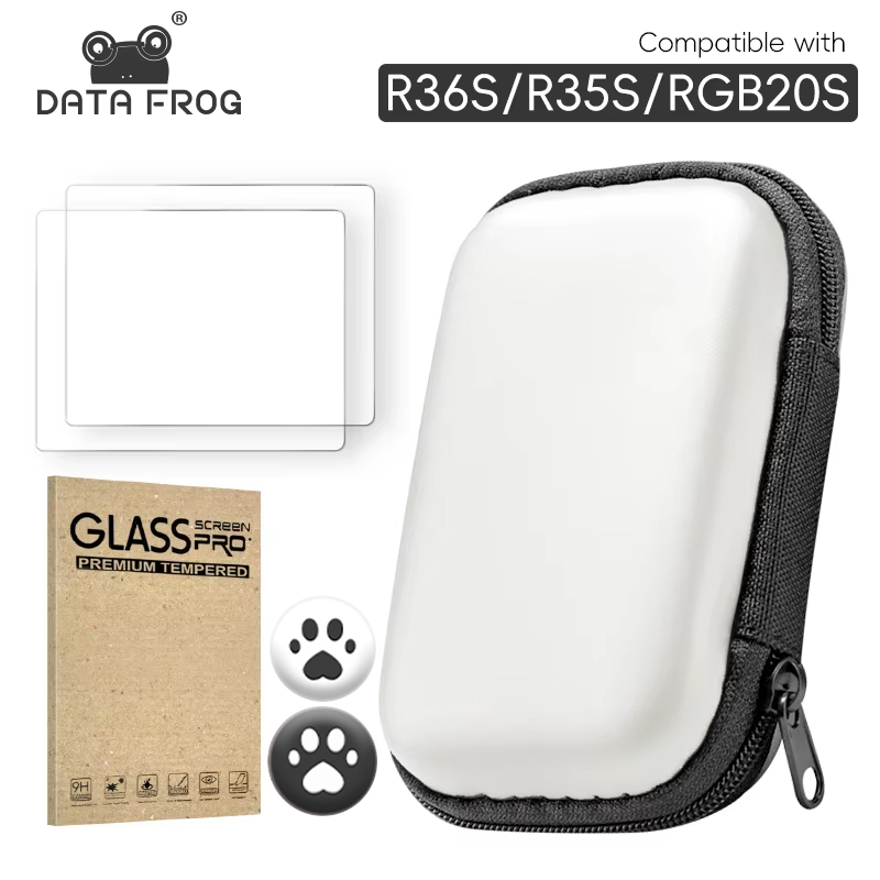 DATA FROG Tempered Glass Scree - Retro Handheld Game Console R36S review and price