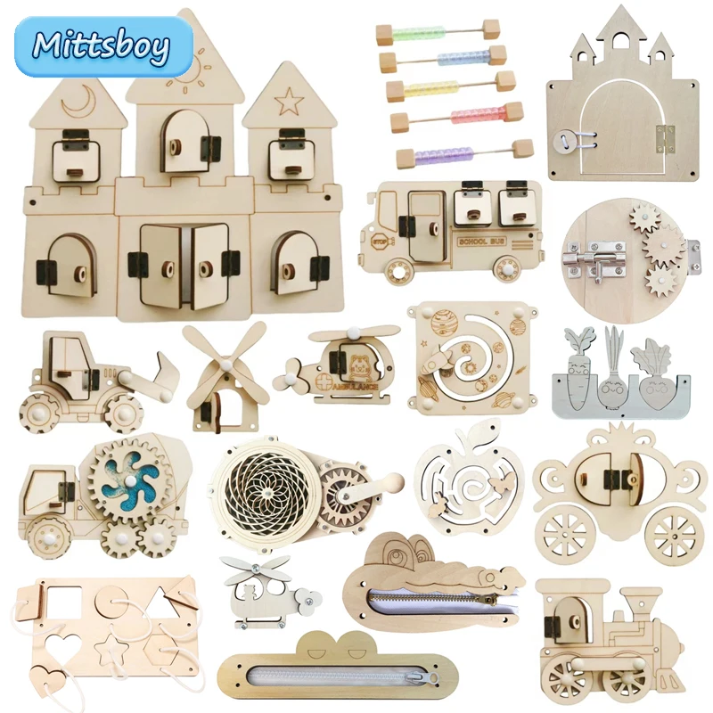 Montessori Busy Board DIY Wood - Montessori Wooden Busy Board Toddler review and price